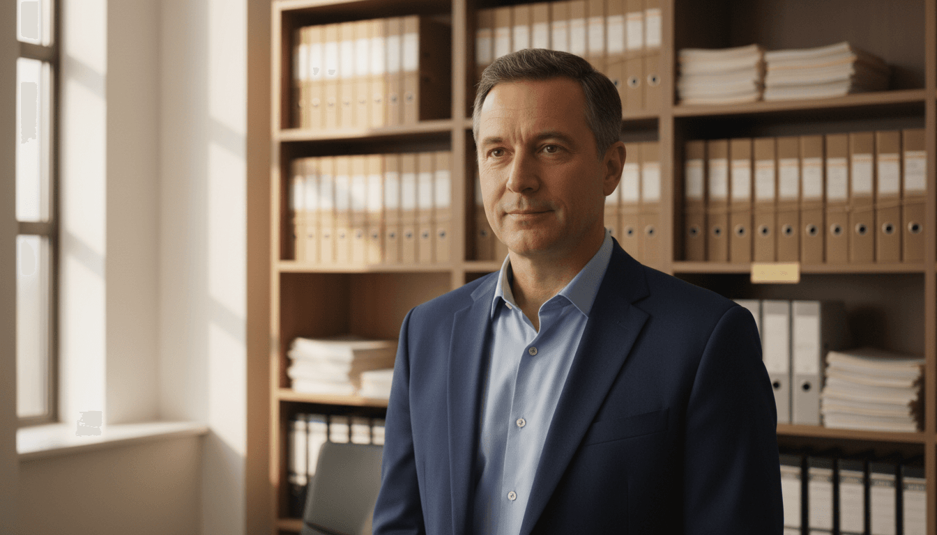 Herb Alexander, founder of H&R Process Serving Group LLC, in professional office setting