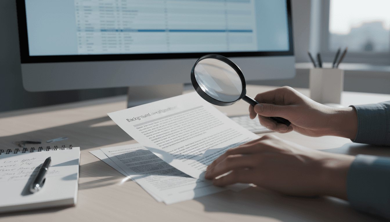 Background investigations